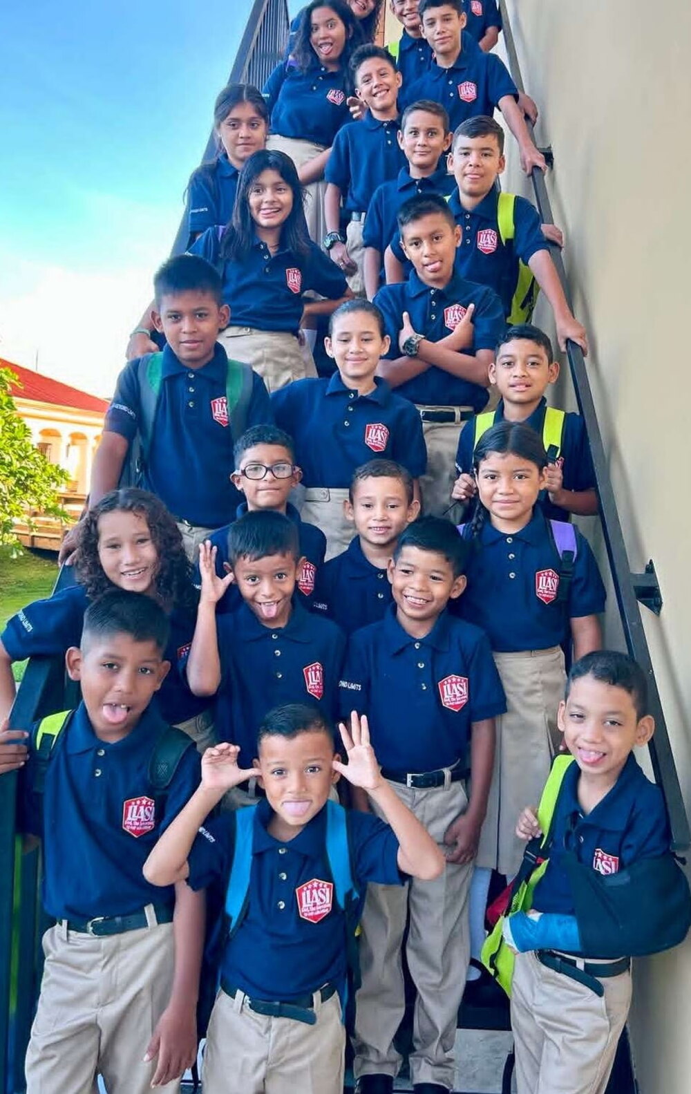 Pupils at Hope Christian Academy