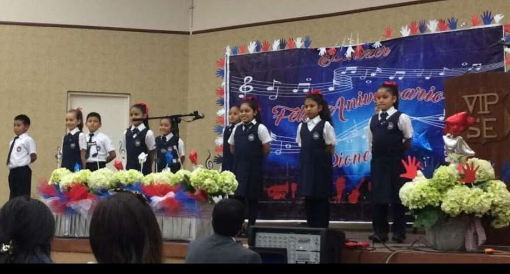 Pupils singing at a Pioneer Christian School anniversary programme