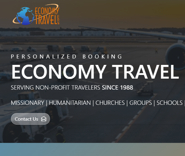 Economy Travel, serving nonprofit travelers since 1988